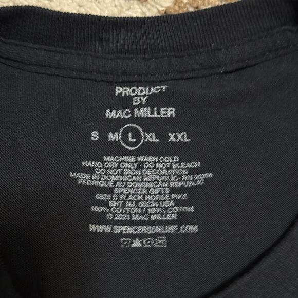 2021 Mac Miller Shirt Size Large Official Merch Spencers - Picture 3 of 5